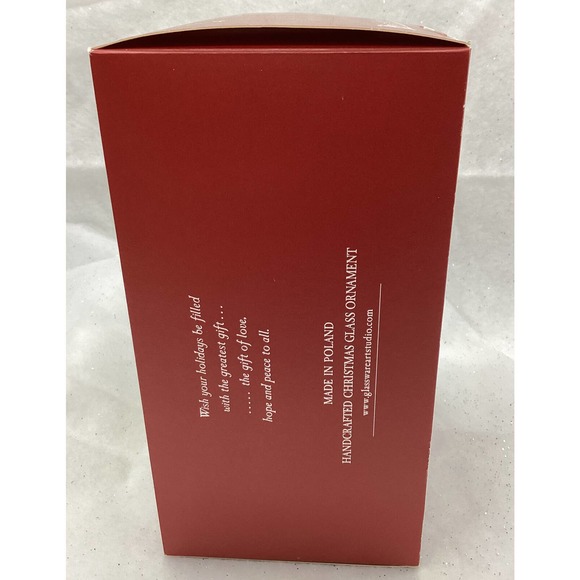 Glassware Art Studio~Santa with Toy Sack Glass Christmas Ornament - Picture 9 of 12